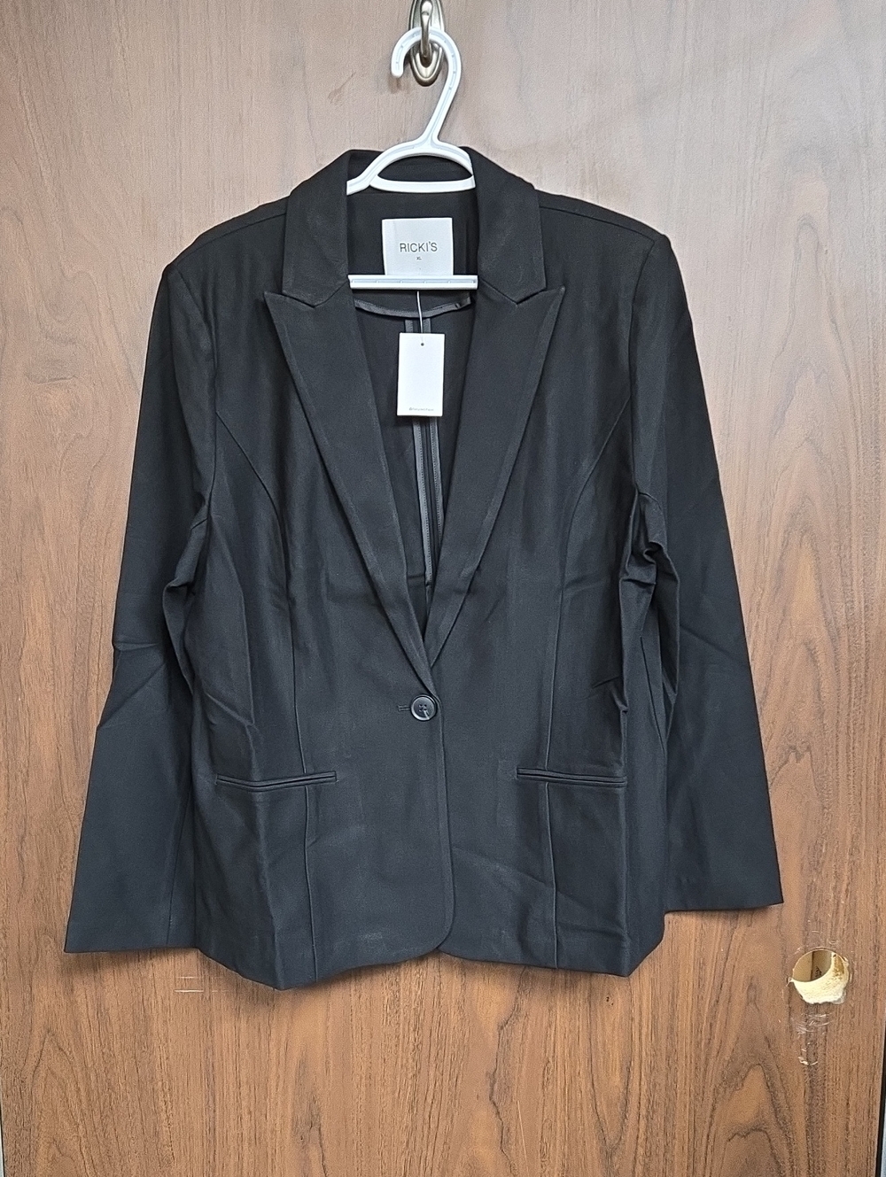 Ricki's Size XL Black Button Up Blazer